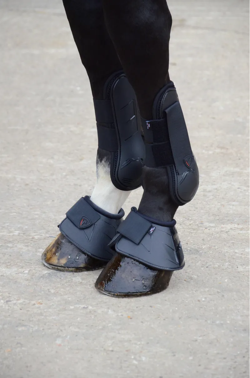 Hy Equestrian Armoured Guard Pro Reaction Tendon Boot - Black-3